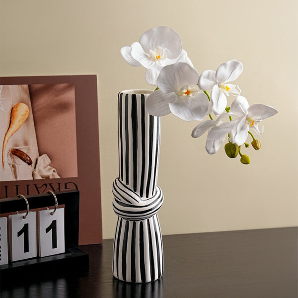 Striped knot Vase