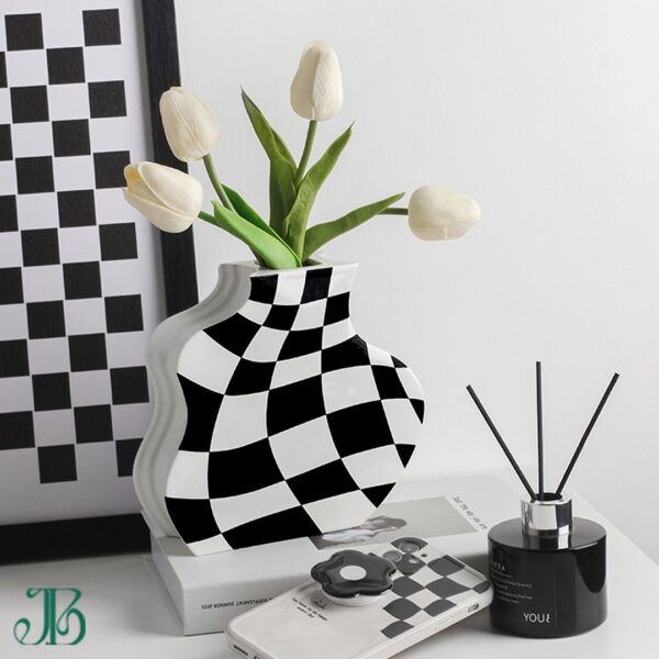 Medieval Checkerboard Vase - Image 4