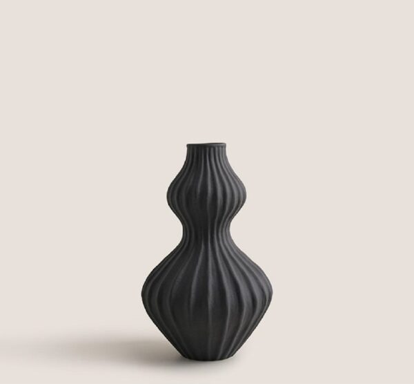 Retro Striped Flower Vase - Image 6