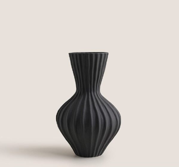 Retro Striped Flower Vase - Image 7