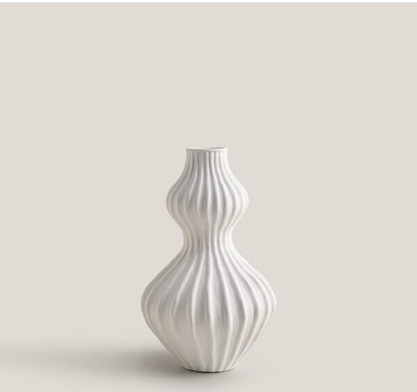 Retro Striped Flower Vase - Image 3