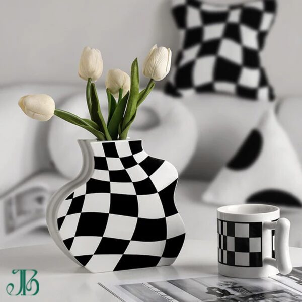 Medieval Checkerboard Vase - Image 6